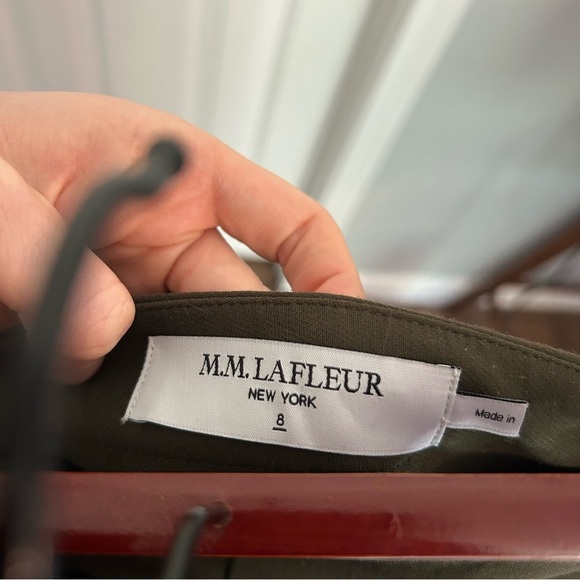 MM Lafleur The Foster Cigarette Pant - PowerStretch Olive Green Pants Og $259 - Picture 6 of 8